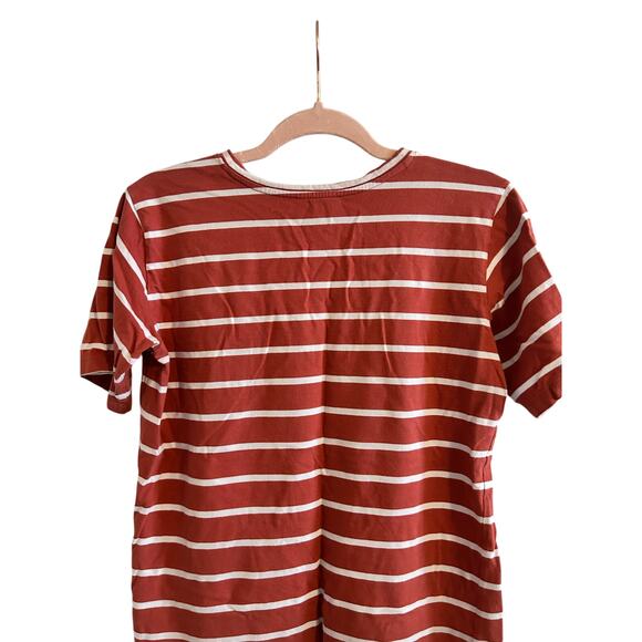 Pendleton Striped T-Shirt XS Rust Red White 100% Cotton EUC - Picture 12 of 16